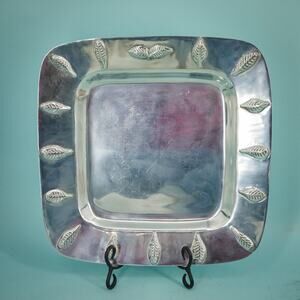 Portmeirion Square Metal Ware Platter Tray 2000 Seasons Collection 14 Inches